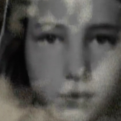 black and white face
