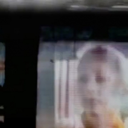 face in background
